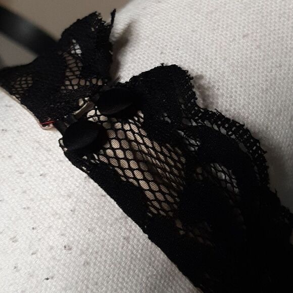 Max & Cleo New Open Back Zip Side Lined Lace Bodice Dress - Picture 6 of 15